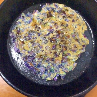 紫キャベツぽん酢焼き